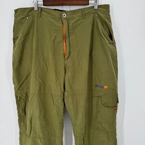 Phat‎ Farm SUG Cargo Pants 40 Mens Green Fleece Lined Utility Y2K Hip Hop
